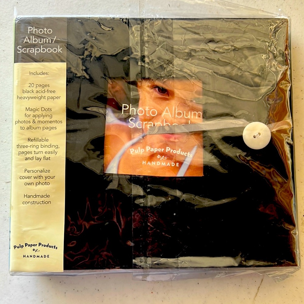 Black photo album new without tags